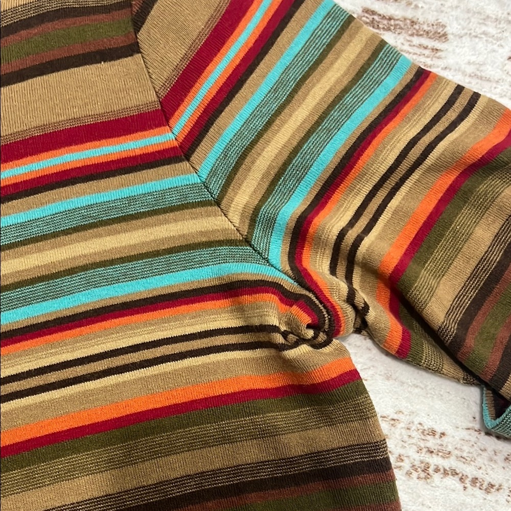 SALE Ralph Lauren Multi Striped Belt Dress - Picture 5 of 9